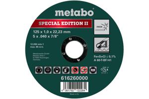 Metabo SPECIAL EDITION II 616260000 Doorslijpschijf recht 125 mm 1 stuk(s)