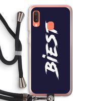 Biest: Samsung Galaxy A20e Transparant Hoesje met koord