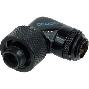 Alphacool 16/10 compression fitting 90° draaibaar G1/4 verbinding
