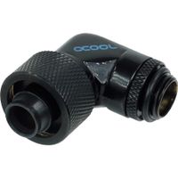 Alphacool 16/10 compression fitting 90° draaibaar G1/4 verbinding Alphacool 16/10 compression fitting 90° draaibaar G1/4 verbinding