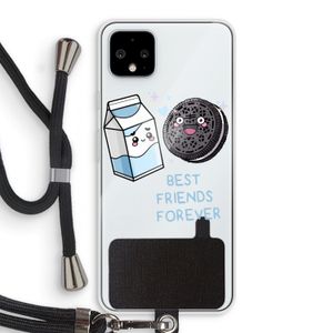 Best Friend Forever: Pixel 4 XL Transparant Hoesje met koord