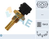 Temperatuursensor FAE, u.a. für Alfa Romeo, Opel, Peugeot, Lancia, Volvo, Porsche, Saab, Jaguar, Ferrari