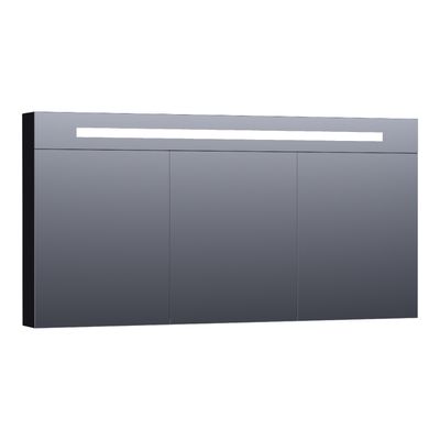 Spiegelkast Double Face Exclusive Line 140cm Mat Zwart