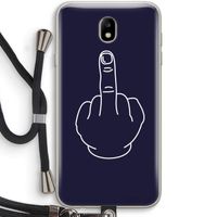 F**k U: Samsung Galaxy J7 (2017) Transparant Hoesje met koord