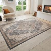 Vloerkleed Vintage Genevieve - Beige/Grijs maat: 170x120cm - materiaal: Polypropyleen - Dekbed-Discounter.nl