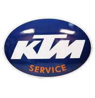 KTM Service Emaille Bord - 55 x 38cm - thumbnail