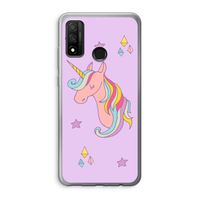 Roze eenhoorn: Huawei P Smart (2020) Transparant Hoesje