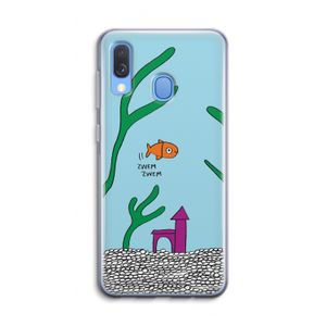 Aquarium: Samsung Galaxy A40 Transparant Hoesje