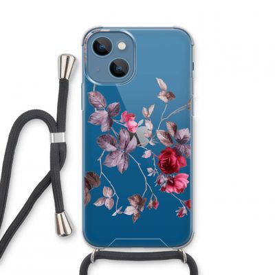 Mooie bloemen: iPhone 13 mini Transparant Hoesje met koord
