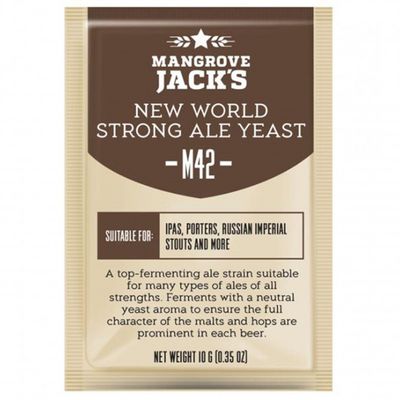 Gedroogde biergist New World Strong Ale M42 - 10 g - Mangrove Jack's Craft Series