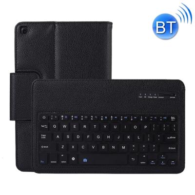 SA510 afneembaar Bluetooth-toetsenbord + Litchi textuur PU lederen beschermhoes met houder voor Galaxy tab A 10 1 (2019) T510/T515 (zwart)