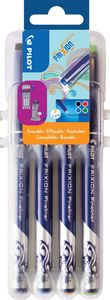 Pilot fineliner Frixion Basic, geassorteerde kleuren, set van 4 stuks