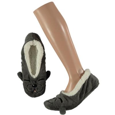 Apollo Ballerina pantoffels/sloffen zeehond - kinderen - grijs - huissloffen