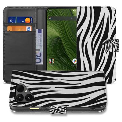 Zebra Print Fairphone 6 | Portemonnee Hoesje