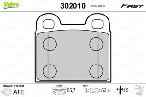 Valeo Remblokset 302010