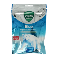 Blue menthol suikervrij bag 72 Gram
