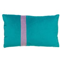 Dutch Decor - PIPPA - Kussenhoes velvet 30x50 cm - Aquarelle - blauw - thumbnail