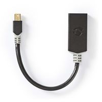 Mini-DisplayPort - HDMI©-Kabel | Mini-DisplayPort Male - HDMI©-Uitgang | 0,2 m | Antraciet