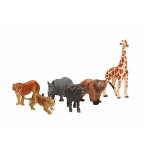 Luxe speelfiguren safari dieren 6,5 cm   -