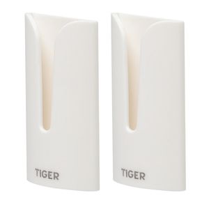 Tiger Handdoekhaak Tulip Zelfklevend 2 Stuks Wit