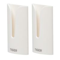 Tiger Handdoekhaak Tulip Zelfklevend 2 Stuks Wit