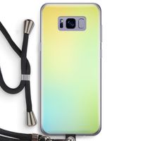 Minty mist pastel: Samsung Galaxy S8 Plus Transparant Hoesje met koord