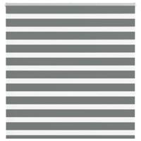 VidaXL Zebra rolgordijn 140x150 cm stofbreedte 135,9 cm donkergrijs