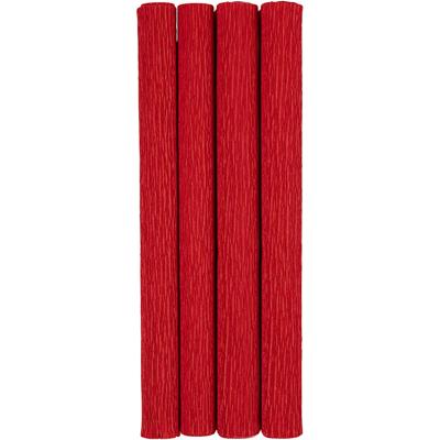 Creativ Company Crêpepapier, vel 25x60 cm, crêpe-verhouding: 180%, 105 gr, rood, 4 vel/ 1 doos