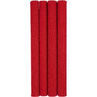 Creativ Company Crêpepapier, vel 25x60 cm, crêpe-verhouding: 180%, 105 gr, rood, 4 vel/ 1 doos
