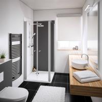 Saqu Aqua619 Swing Pendeldeur 90x192 cm Mat Zwart