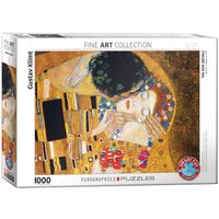 Eurographics De kus (detail) - Gustav Klimt (1000) - thumbnail