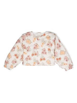 THE NEW SOCIETY veste Fiorentina à fleurs - Tons neutres