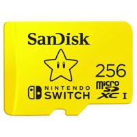SanDisk MicroSDXC Extreme Gaming 256GB 100MB / 90mb Nintendo licensed Micro SD-kaart Geel SanDisk MicroSDXC Extreme Gaming 256GB 100MB / 90mb Nintendo licensed Micro SD-kaart Geel