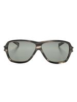 Saint Laurent Eyewear lunettes de soleil Carolyn à monture oversize - Gris - thumbnail