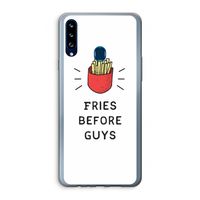 Fries before guys: Samsung Galaxy A20s Transparant Hoesje