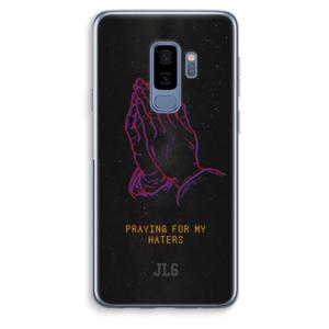 Praying For My Haters: Samsung Galaxy S9 Plus Transparant Hoesje