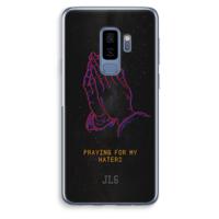 Praying For My Haters: Samsung Galaxy S9 Plus Transparant Hoesje