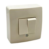 Peha opbouw schakelaar serie creme - 4663020