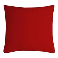 Stof Textile sierkussen Nelson - rood - 40 x 40 cm - bank kussens - polyester Stof Textile sierkussen Nelson - rood - 40 x 40 cm - bank kussens - polyester