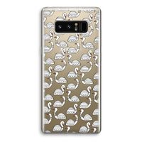 Zwanen: Samsung Galaxy Note 8 Transparant Hoesje