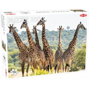 Tactic legpuzzel Animals giraffe 48 x 67 cm karton 1000 stukjes