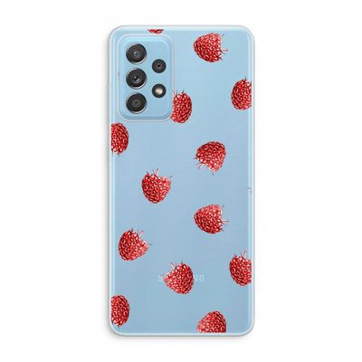 Framboosjes: Samsung Galaxy A73 Transparant Hoesje