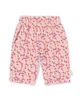 HEMA Newborn broek comfort fit mousseline bloemen ecru (ecru)