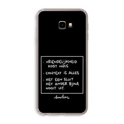 Mijn Motto's: Samsung Galaxy J4 Plus Transparant Hoesje