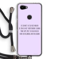 Regenboog: Pixel 3a Transparant Hoesje met koord
