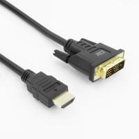 ACT AK3736 HDMI-A (male) | DVI-D (male) Adapterkabel | 4K @ 60Hz | Zwart | 2 meter ACT AK3736 HDMI-A (male) | DVI-D (male) Adapterkabel | 4K @ 60Hz | Zwart | 2 meter