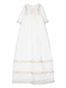 JESURUM BABY robe brodée Valencienne - Blanc