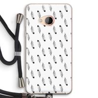 Pluimen: HTC U Play Transparant Hoesje met koord