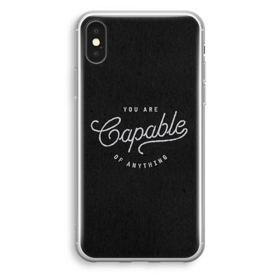 Capable: iPhone X Transparant Hoesje