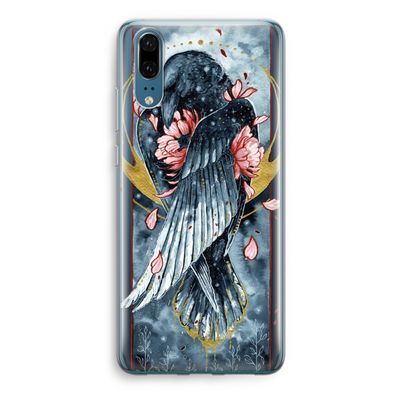 Golden Raven: Huawei P20 Transparant Hoesje